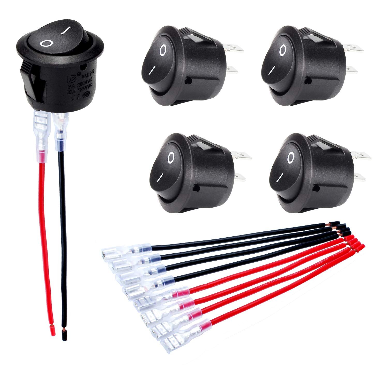 ON Off Round Rocker Switches